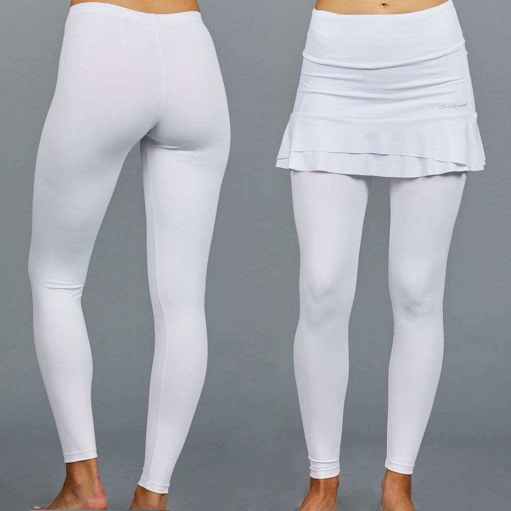 MRULIC yoga pants Women Tennis Skirted Leggings Pockets Elastic