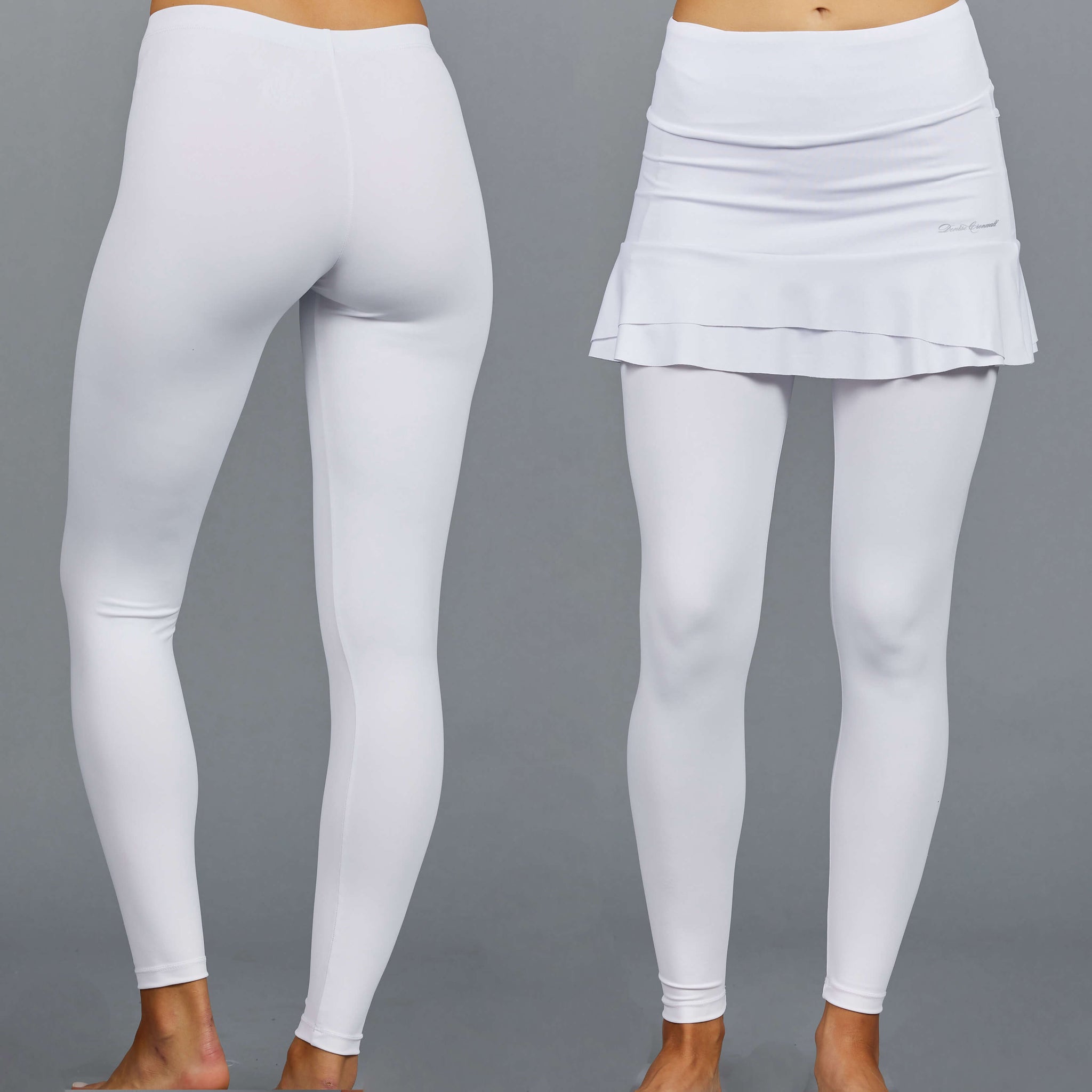 White cotton leggings fashion